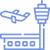 icon of an airport control tower and a plane