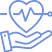 icon of a heart and a hand