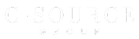 C-Source Group Logo WHITE